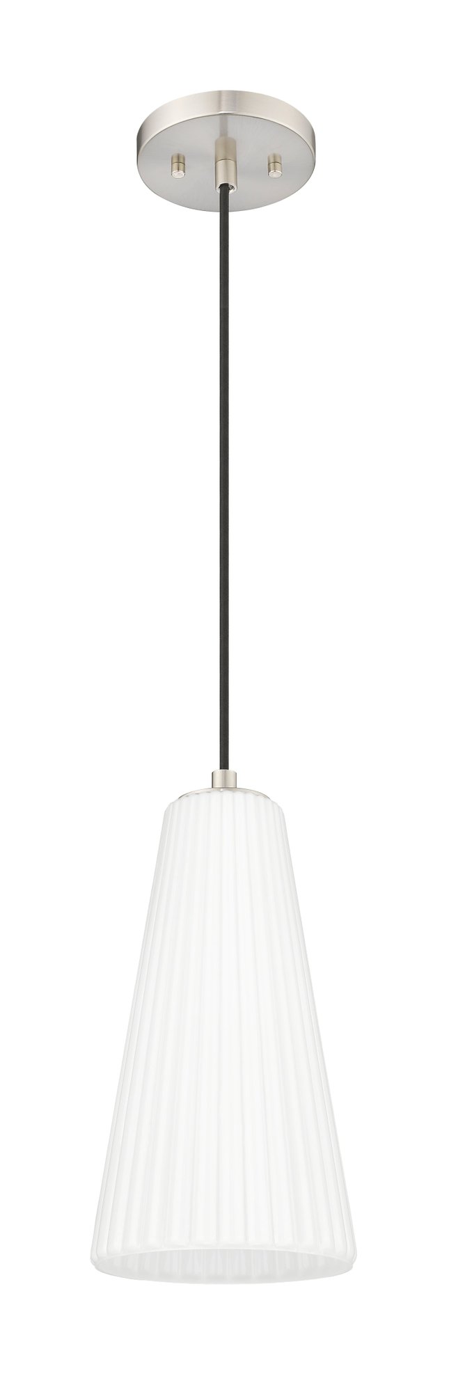 Farrell 1 Light 7.25" Pendant, Cord Mount in Brushed Nickel