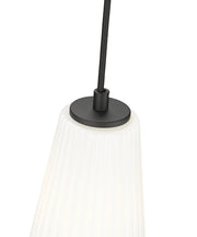 Farrell 1 Light 7.25" Pendant, Cord Mount in Matte Black