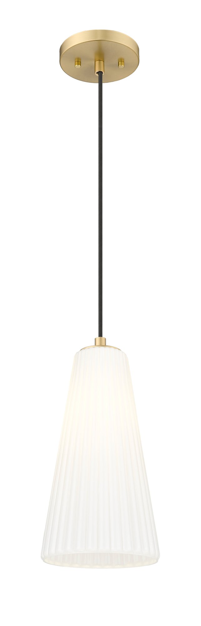 Farrell 1 Light 7.25" Pendant, Cord Mount in Modern Gold