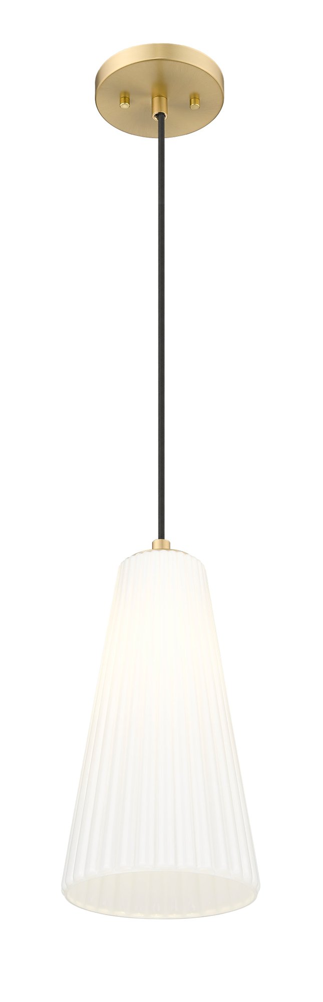 Farrell 1 Light 7.25" Pendant, Cord Mount in Modern Gold