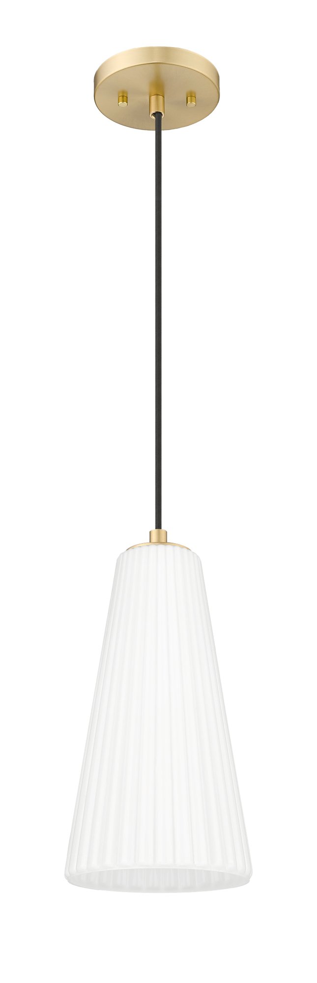 Farrell 1 Light 7.25" Pendant, Cord Mount in Modern Gold