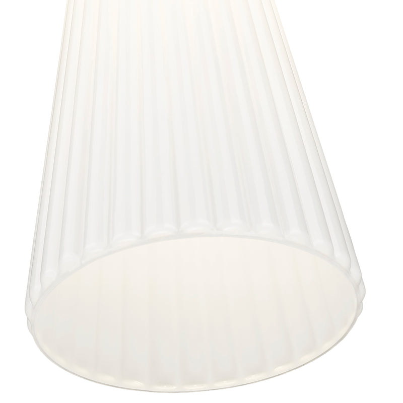 Farrell 1 Light 7.25" Pendant, Rod Mount in Brushed Nickel