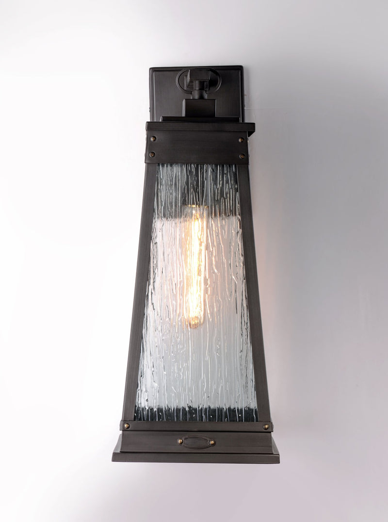 Schooner 15" 1 Light Outdoor Wall Sconce in Olde Brass