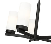 Danica 5 Light 19.5" Chandelier in Matte Black
