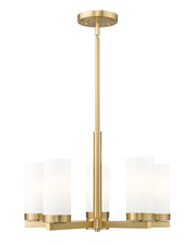 Danica 5 Light 19.5" Chandelier in Modern Gold