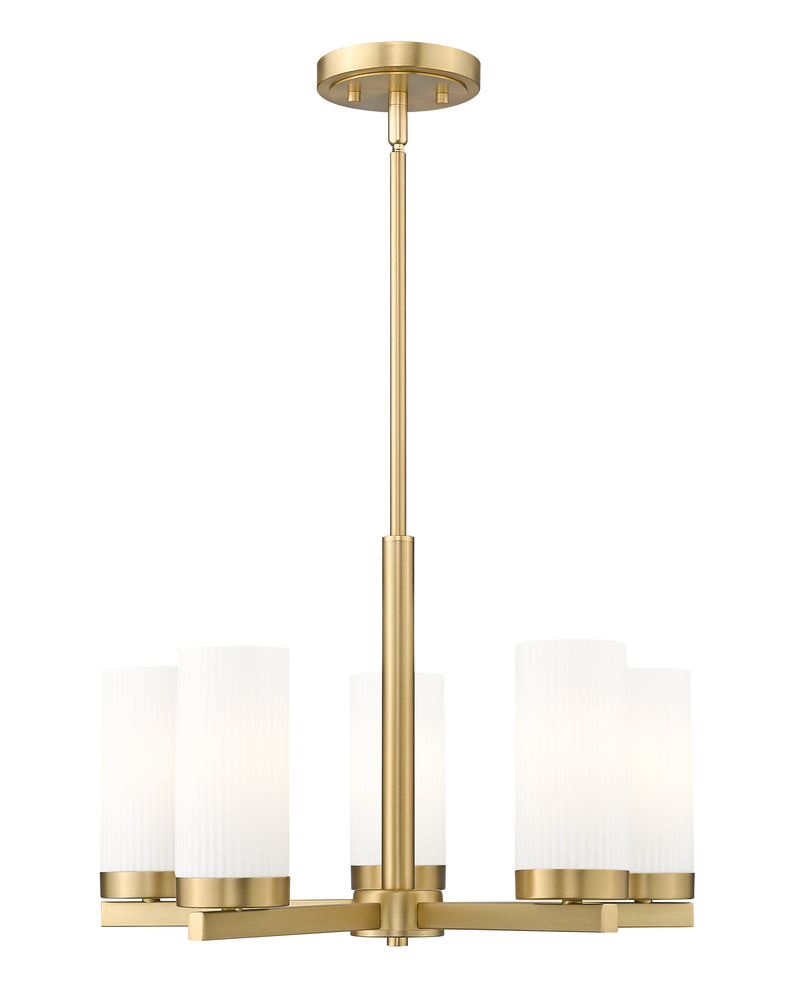 Danica 5 Light 19.5" Chandelier in Modern Gold