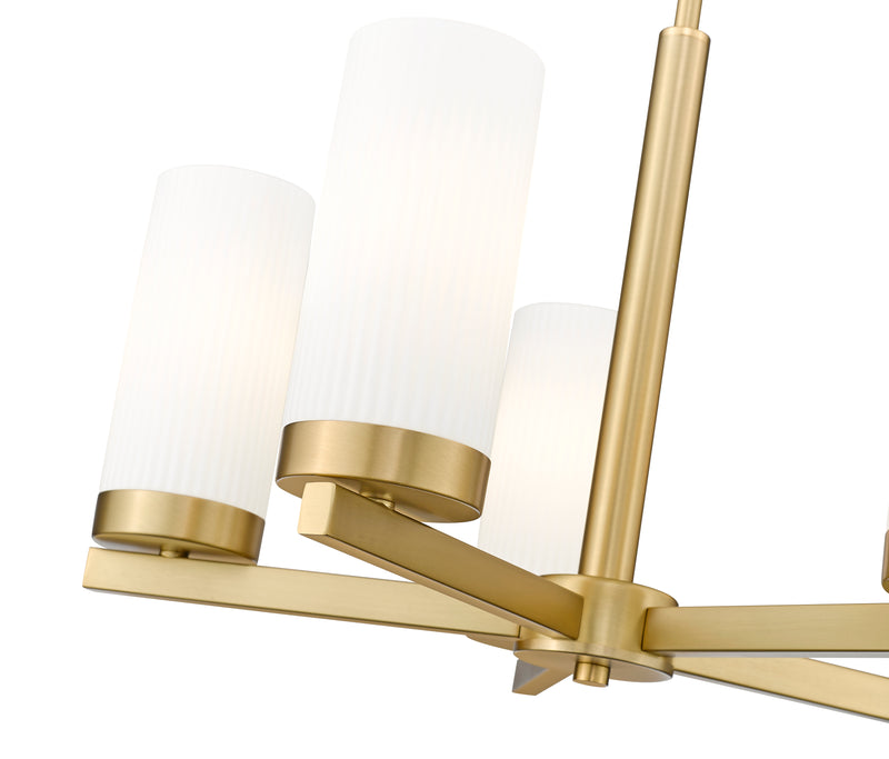 Danica 5 Light 19.5" Chandelier in Modern Gold