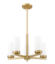 Danica 5 Light 19.5" Chandelier in Modern Gold
