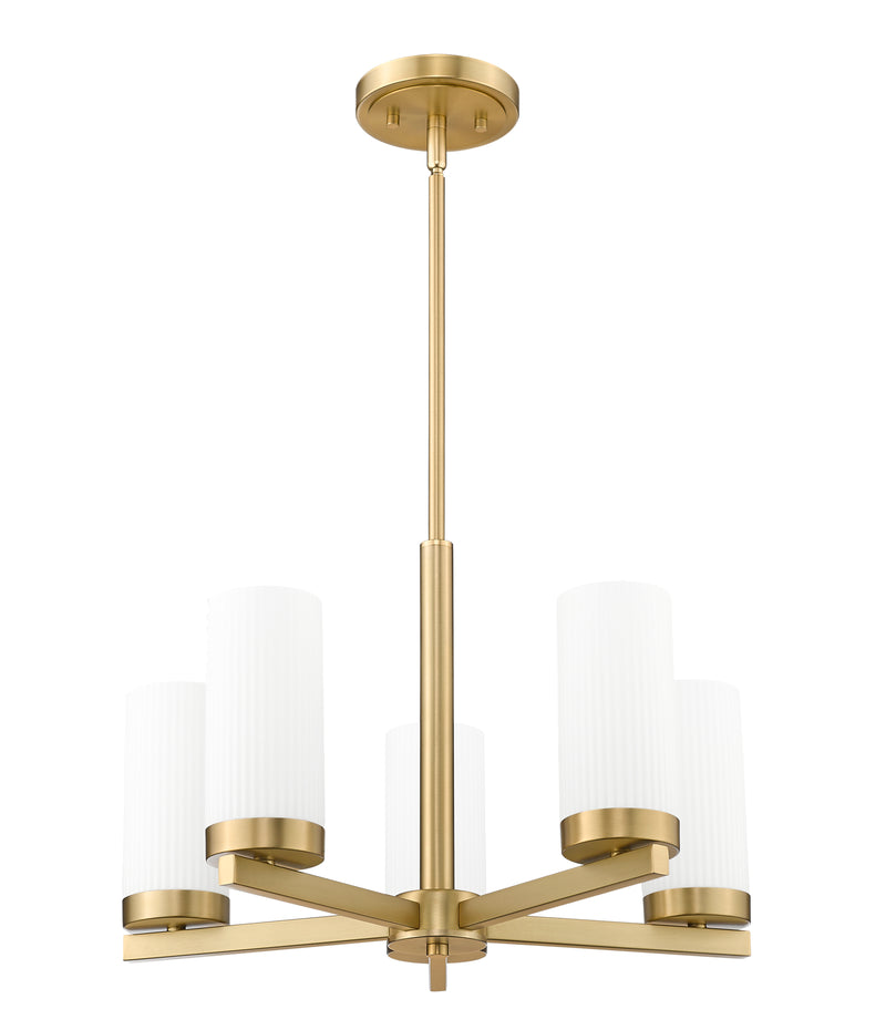 Danica 5 Light 19.5" Chandelier in Modern Gold