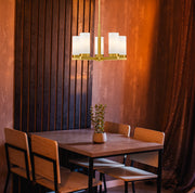 Danica 5 Light 19.5" Chandelier in Modern Gold in a room setting