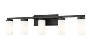 Danica 5 Light 38.75" Vanity in Matte Black