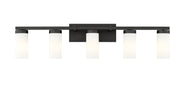 Danica 5 Light 38.75" Vanity in Matte Black