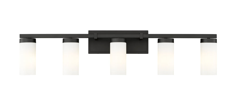 Danica 5 Light 38.75" Vanity in Matte Black