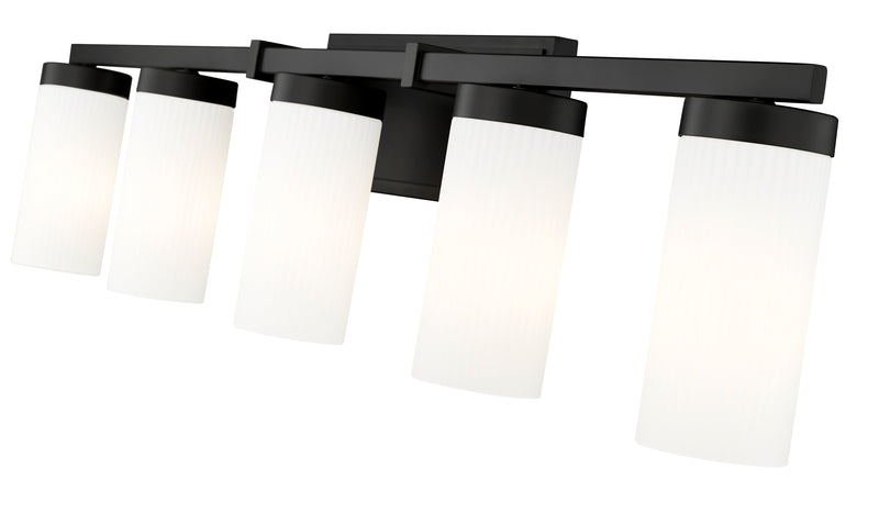 Danica 5 Light 38.75" Vanity in Matte Black