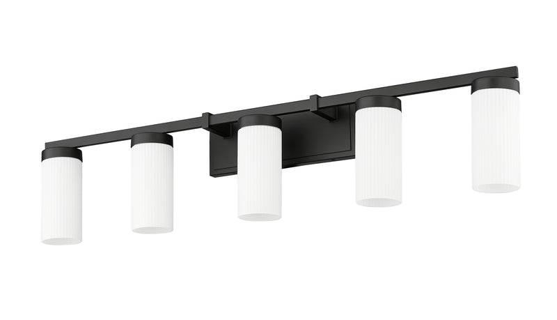 Danica 5 Light 38.75" Vanity in Matte Black