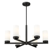 Danica 6 Light 26" Chandelier in Matte Black