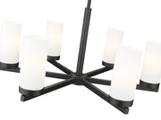 Danica 6 Light 26" Chandelier in Matte Black