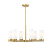 Danica 6 Light 26" Chandelier in Modern Gold