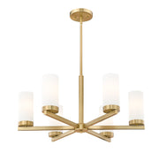 Danica 6 Light 26" Chandelier in Modern Gold
