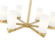 Danica 6 Light 26" Chandelier in Modern Gold