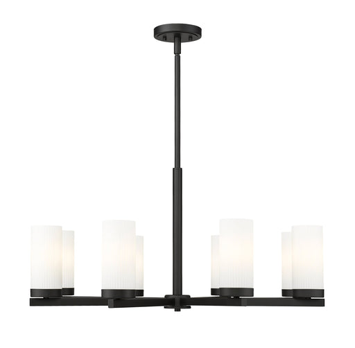 Danica 8 Light 31.5" Chandelier in Matte Black