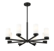 Danica 8 Light 31.5" Chandelier in Matte Black