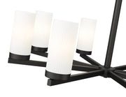 Danica 8 Light 31.5" Chandelier in Matte Black