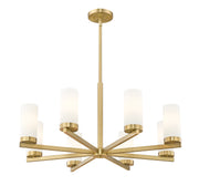 Danica 8 Light 31.5" Chandelier in Modern Gold
