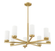 Danica 8 Light 31.5" Chandelier in Modern Gold