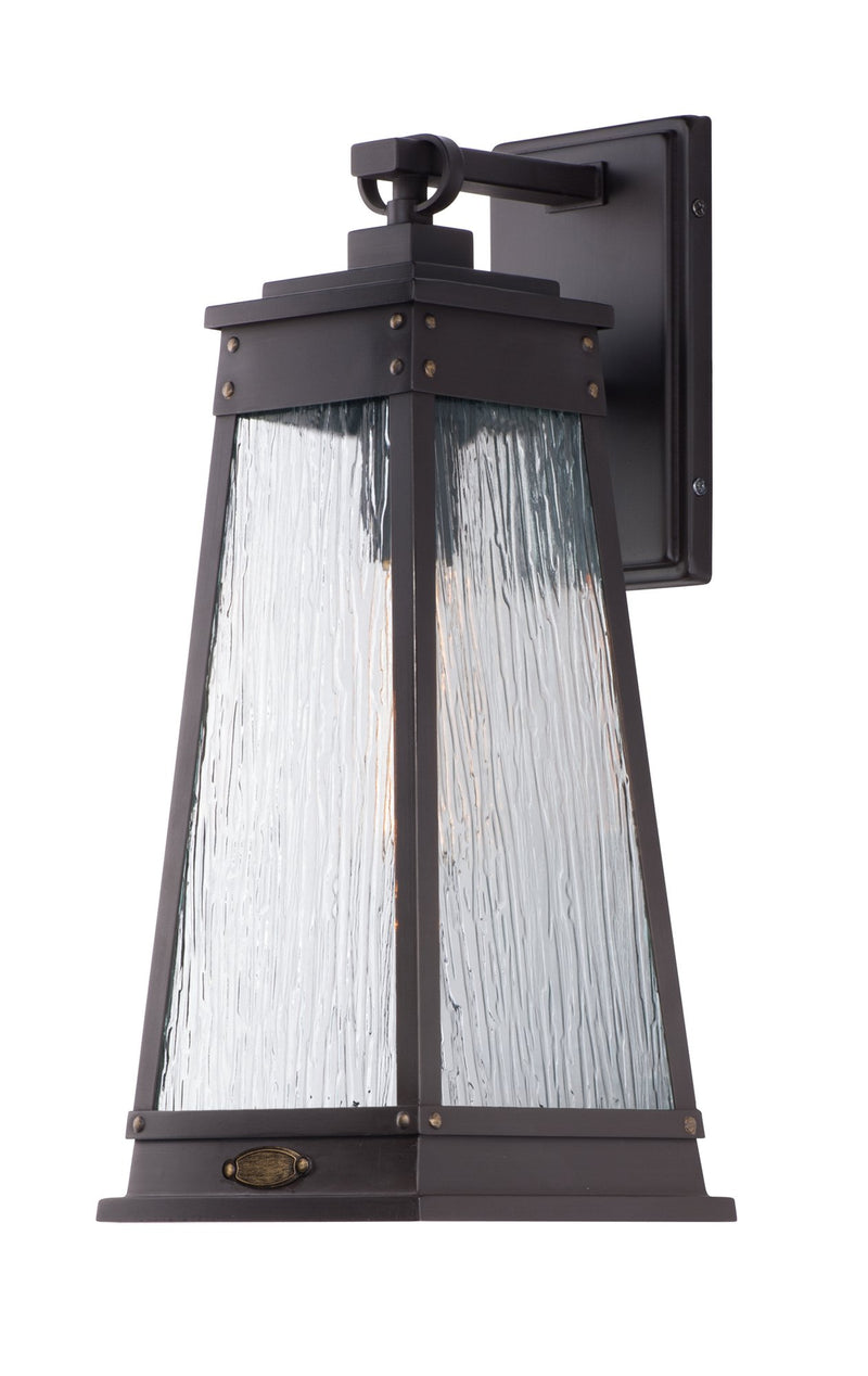 Schooner 17" 1 Light Outdoor Wall Sconce in Olde Brass