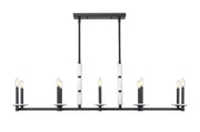 Kaden 10 Light 56" Linear Pendant in Matte Black