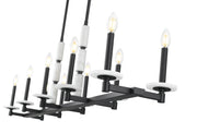Kaden 10 Light 56" Linear Pendant in Matte Black
