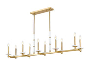 Kaden 10 Light 56" Linear Pendant in Modern Gold