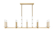 Kaden 10 Light 56" Linear Pendant in Modern Gold