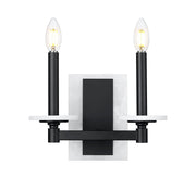 Kaden 2 Light 11" Wall Sconce in Matte Black