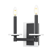 Kaden 2 Light 11" Wall Sconce in Matte Black