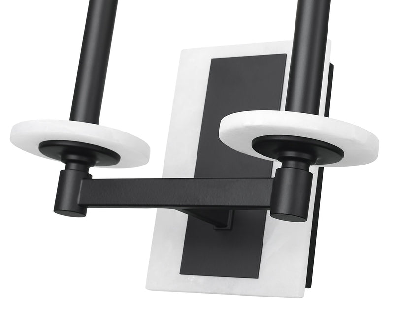 Kaden 2 Light 11" Wall Sconce in Matte Black