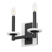Kaden 2 Light 11" Wall Sconce in Matte Black