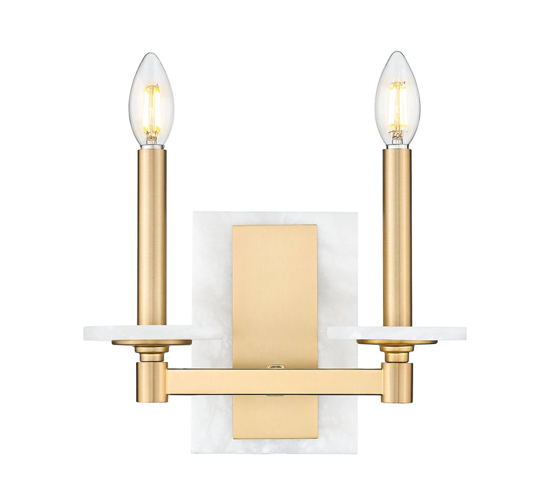 Kaden 2 Light 11" Wall Sconce in Modern Gold