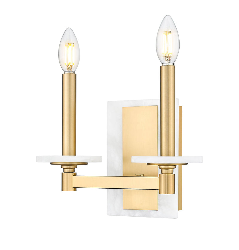 Kaden 2 Light 11" Wall Sconce in Modern Gold