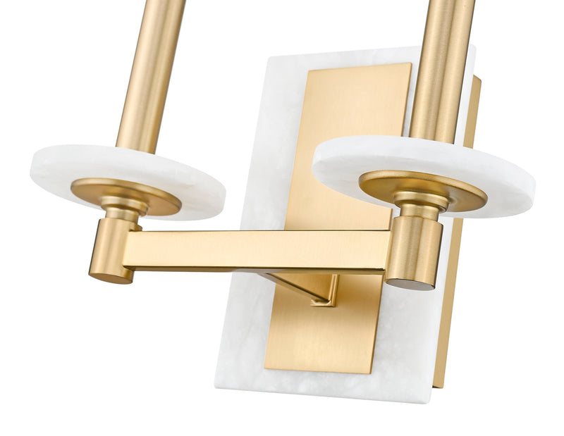 Kaden 2 Light 11" Wall Sconce in Modern Gold