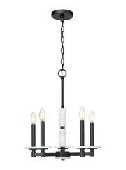 Kaden 5 Light 18" Chandelier in Matte Black