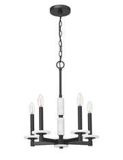 Kaden 5 Light 18" Chandelier in Matte Black