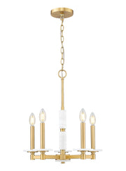 Kaden 5 Light 18" Chandelier in Modern Gold