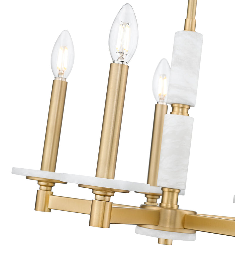 Kaden 5 Light 18" Chandelier in Modern Gold