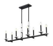 Kaden 8 Light 44" Linear Pendant in Matte Black