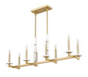 Kaden 8 Light 44" Linear Pendant in Modern Gold