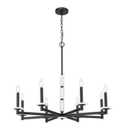 Kaden 8 Light 36.5" Chandelier in Matte Black