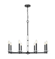Kaden 8 Light 36.5" Chandelier in Matte Black