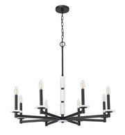 Kaden 8 Light 36.5" Chandelier in Matte Black